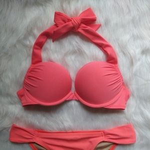 Victoria's Secret Bombshell Hipkini Bikini~Forever Young Coral!